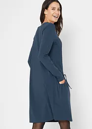 Oversize-Baumwoll-Kleid mit Taschen, knieumspielend, bonprix