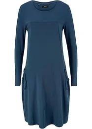 Oversize-Baumwoll-Kleid mit Taschen, knieumspielend, bonprix