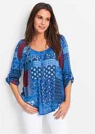 Tunikabluse, Crincle, Langarm, bpc bonprix collection