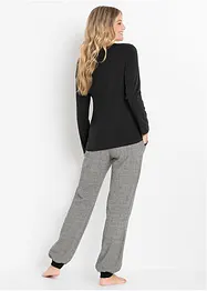 Pyjama avec pantalon en flanelle, bonprix