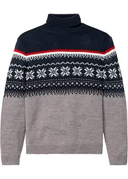 Norweger-Pullover mit Rollkragen, bonprix