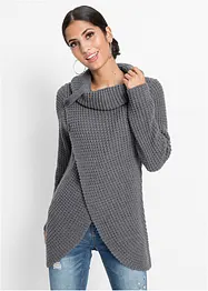 Strickpullover mit Knöpfen, bonprix