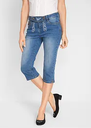 3/4-Trachtenjeans mit Stickerei, bonprix