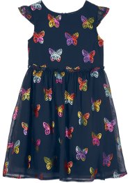 Festliches Mädchen Chiffon-Kleid mit Schmetterlingsdruck, bpc bonprix collection