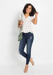 Jean skinny extensible, taille mi-haute, bonprix