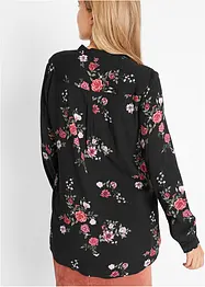 Longbluse, langarm, weit geschnitten, bonprix