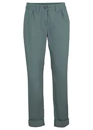 Pantalon chino extensible avec taille confortable et revers, bonprix