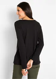 Leichtes Langarm-Shirt mit Knopfleiste, bonprix