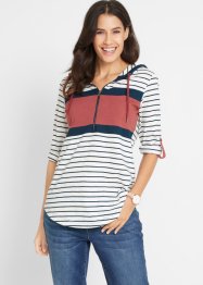 Baumwoll-Shirt mit Kapuze und Reißverschluss, bpc bonprix collection