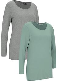 Longshirt mit Bio-Baumwolle (2er Pack), bpc bonprix collection