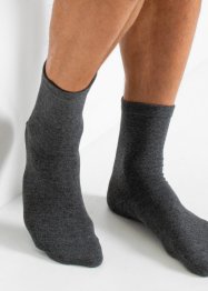 Socken mit druckfreiem Bündchen mit Bio Baumwolle (4er Pack), bonprix