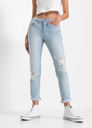 Mom Jeans mit Destroy-Effekten aus Bio-Baumwolle, RAINBOW