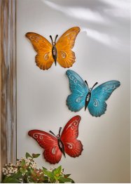 Wanddeko im Schmetterling-Design (3er Pack), bpc living bonprix collection