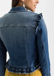 Veste en jean à volants, bonprix