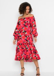 Carmen-Kleid mit Blütendruck, BODYFLIRT