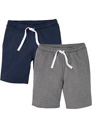 Lot de 2 bermudas sweat, bpc bonprix collection