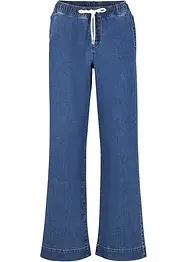 Wide Leg Jeans Mid Waist, Stretch, bonprix