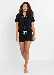 Pyjashort avec patte de boutonnage, bonprix