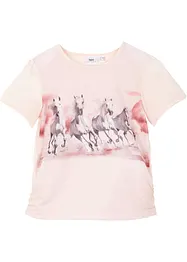 T-shirt fille avec imprimé photo cheval , bonprix