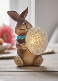 Figurine déco LED lapin avec œuf, bpc living bonprix collection