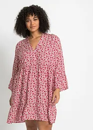 Robe courte à volants en viscose, bonprix
