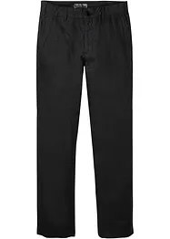 Pantalon chino en lin avec taille confortable Regular Fit, Straight, bonprix