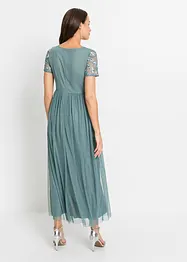 Maxikleid mit Paillettenstickerei, bonprix