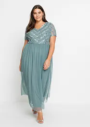 Maxikleid mit Paillettenstickerei, bonprix