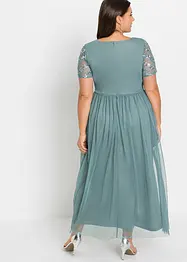 Maxikleid mit Paillettenstickerei, bonprix