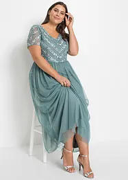 Maxikleid mit Paillettenstickerei, bonprix