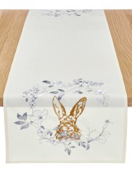 Chemin de table avec imprimé lapin brillant, bpc living bonprix collection