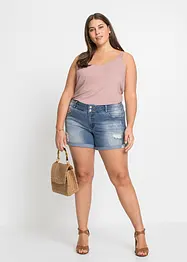 Short en jean taille mi-haute, bonprix
