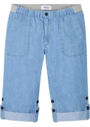 Jean 3/4 taille extensible Regular Fit coupe confort, John Baner JEANSWEAR
