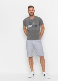 T-Shirt mit V-Ausschnitt, Slim Fit, bpc bonprix collection