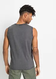 T-shirt muscle avec effet délavé, bonprix