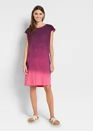 Robe T-shirt avec dégradé de couleur, bonprix