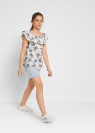 Mädchen Carmen-Bluse aus Baumwolle, bpc bonprix collection
