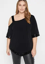 Tunika-Shirt mit Pailletten, bonprix