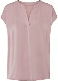 Blouse en satin à épaules descendues, bonprix