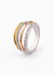Ring veredelt mit Kristallsteinen, bpc bonprix collection