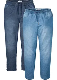 Classic Fit Schlupfjeans in sommerlichem Denim (2er Pack), bonprix