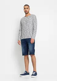Bermuda en jean extensible avec entrejambe renforcé, Regular, bonprix