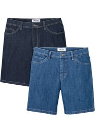 Stretch-Jeans-Shorts, Regular Fit (2er Pack), John Baner JEANSWEAR