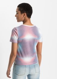 T-shirt avec effet twisté en coton bio, RAINBOW