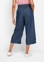 Jupe-culotte ample avec large empiècement taille confortable en twill léger, bonprix