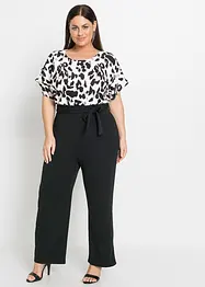 Wickeljumpsuit mit Print, bonprix