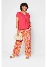 Pantalon palazzo en jersey avec tour de taille confortable, bonprix