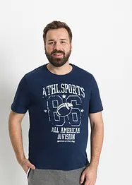 Lot de 2 T-shirts à imprimés sportifs, bonprix