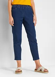 Lot de 2 pantalons 7/8 droits, taille mi-haute élastiquée, bonprix