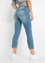 Jean skinny taille mi-haute, effets destroy, bonprix